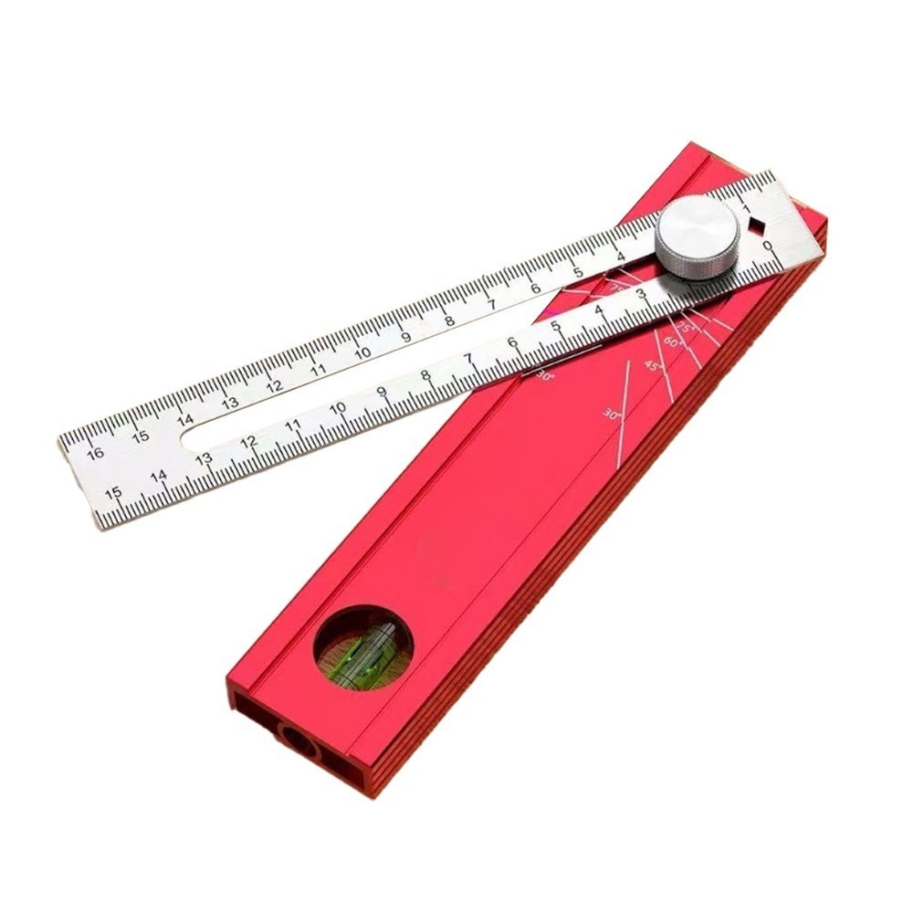 Portable Adjustable Protractor with Multi Angle Marking and Secure Locking