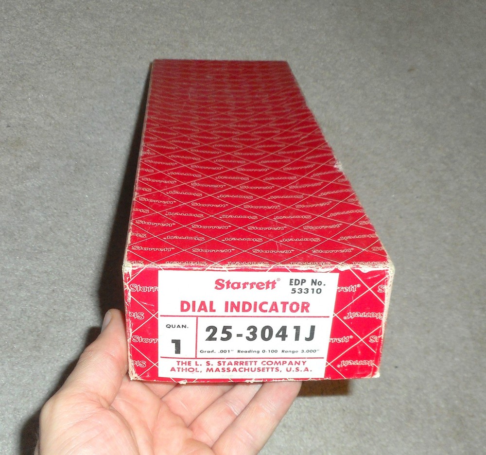 NICE STARRETT 25-3041J DIAL INDICATOR 0-3.000" RANGE, 0-100 CONTINUOUS DIAL TOOL