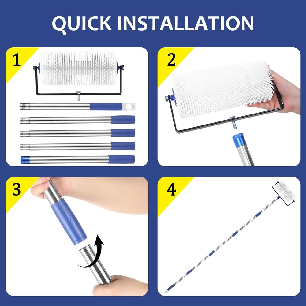 Spiked Roller forSelf Leveling,9Self LevelingSpiked Rollerwith AdjustableHandle
