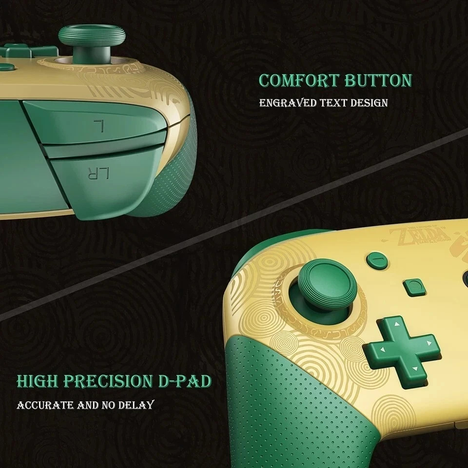Pro Controller (For Nintendo Switch 1 Only) Wireless Zelda Tears of the Kingdom