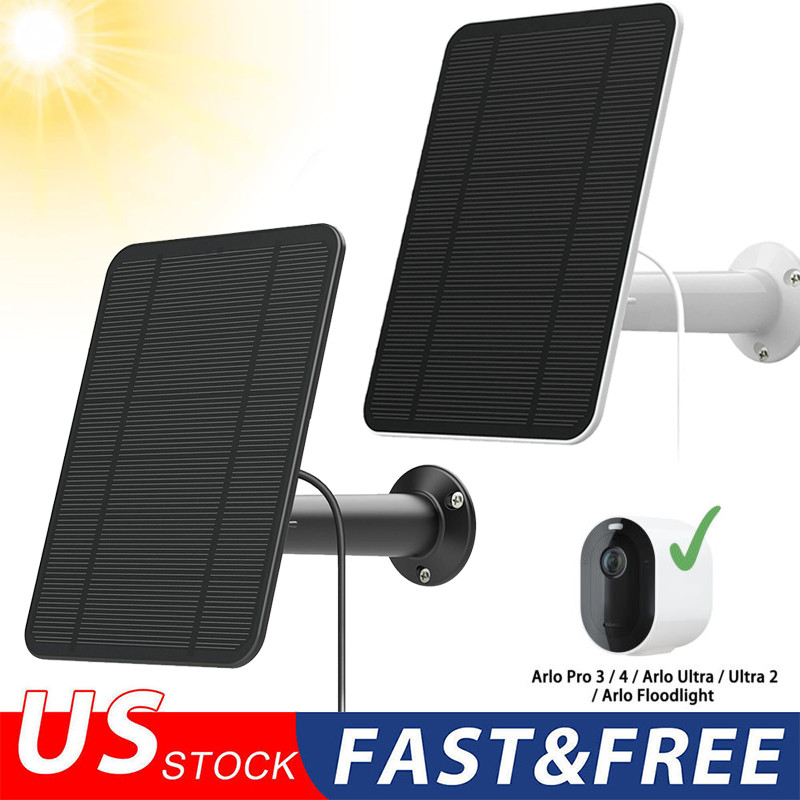 Solar Panel for Arlo Ultra / Ultra 2 / Pro 3/ Pro 4 /Pro 3 Floodlight/Go 2 4W