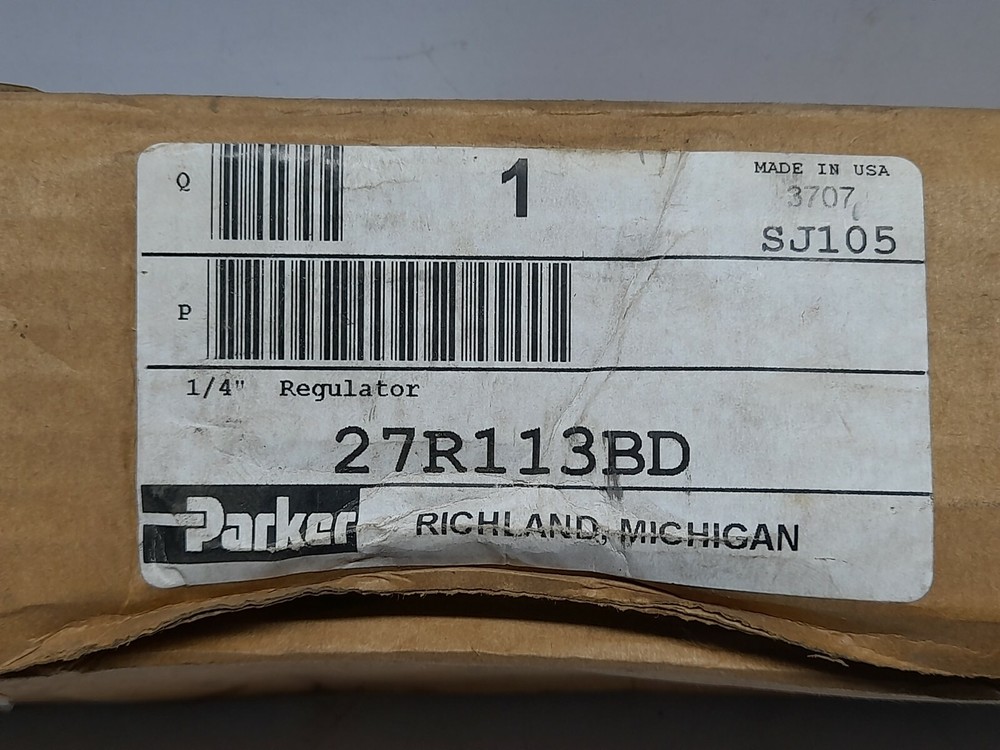 Parker 27R113BD ¼“ Regulator Pressure Regulating Valve