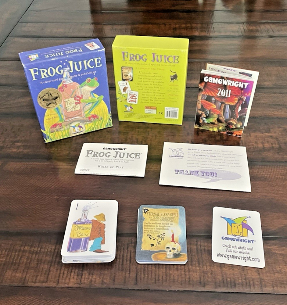 Frog Juice Card Game Gamewright 100% COMPLETE Spells & Concoctions