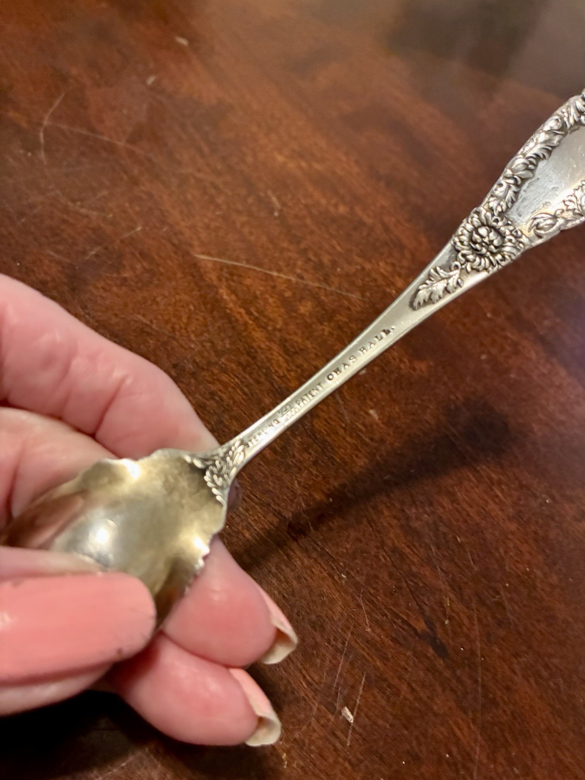 Antique Ornate Sterling Silver Grapefruit Spoons