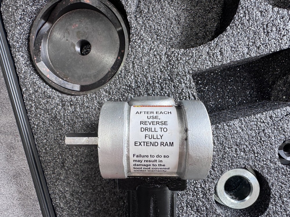 Rectorseal Punch & Die Knockout Tool Set with Drill Powered Drive Unit