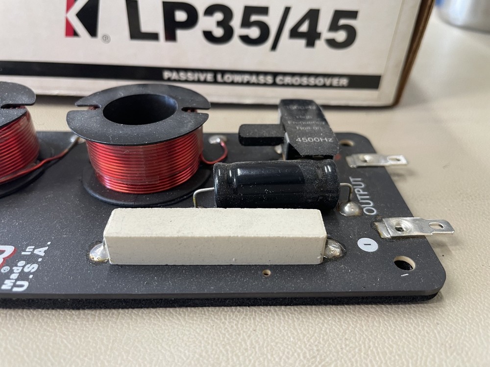Old School Kicker LP35/45 Midrange Passive Lowpass Crossover, Pair, NOS #330