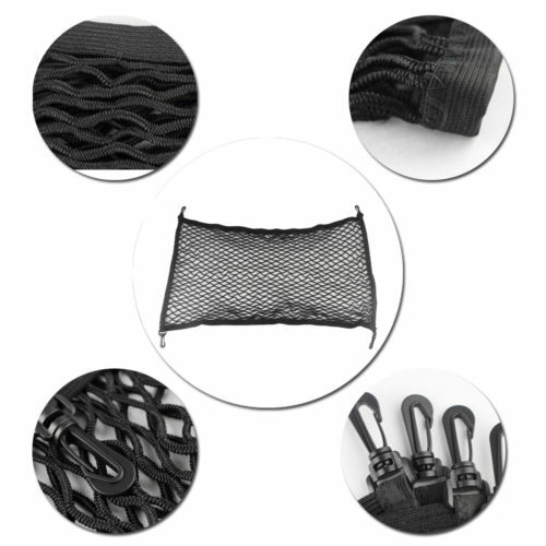 1Pcs Black Car SUV Rear Cargo Trunk Boot Floor Net Elastic Mesh Storage Durable