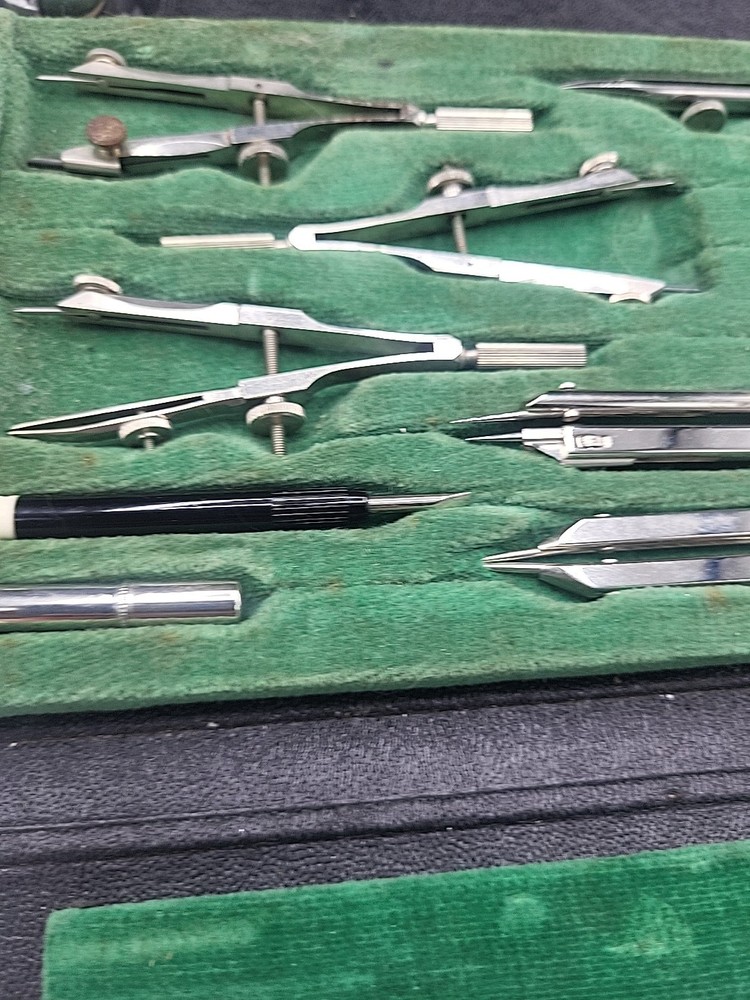Vtg CHICAGO TECHNICAL College DRAFTING TOOLS Set Made in Germany