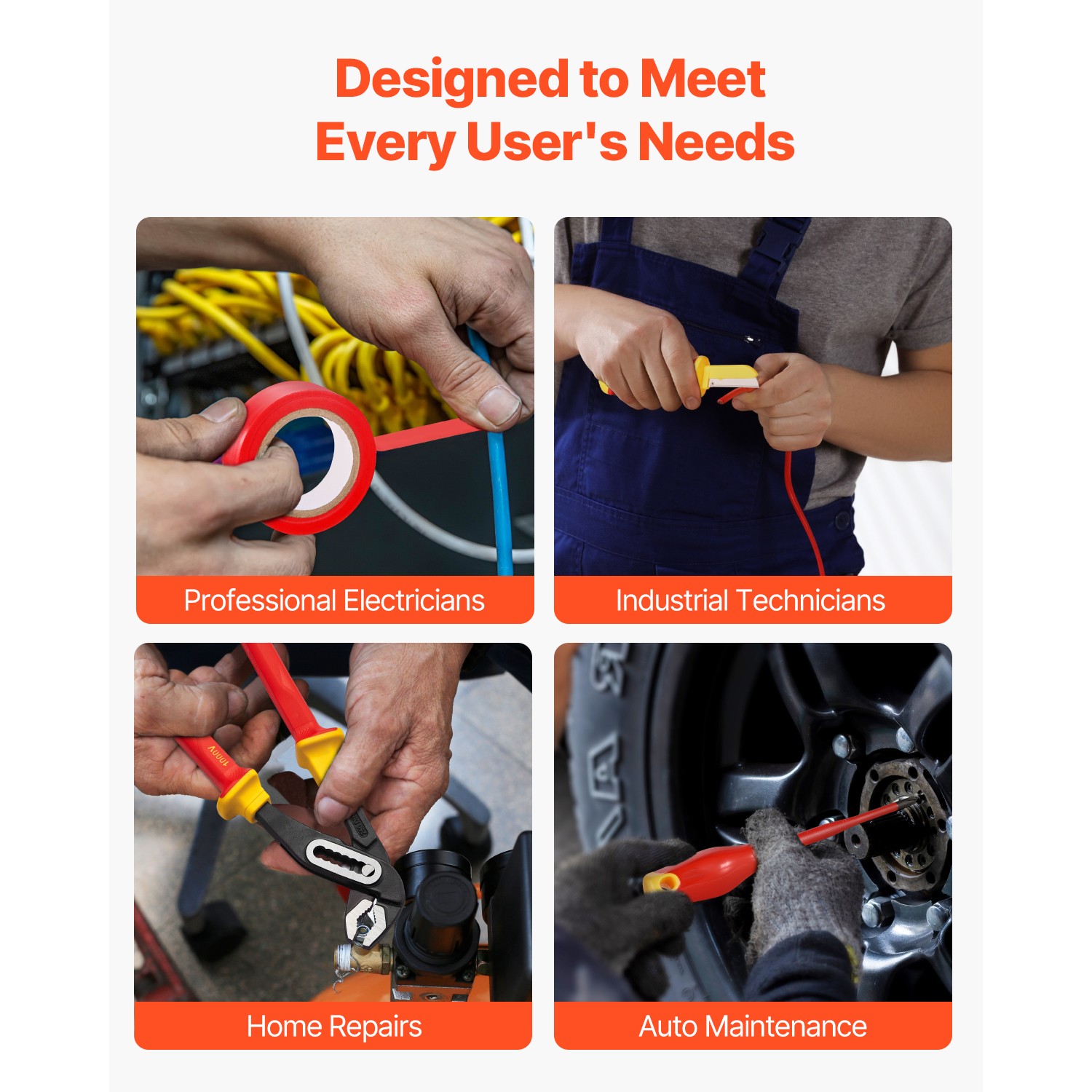 Uimoso 50-Piece Insulated Screwdriver Kit for Electricians, Rated 1000V