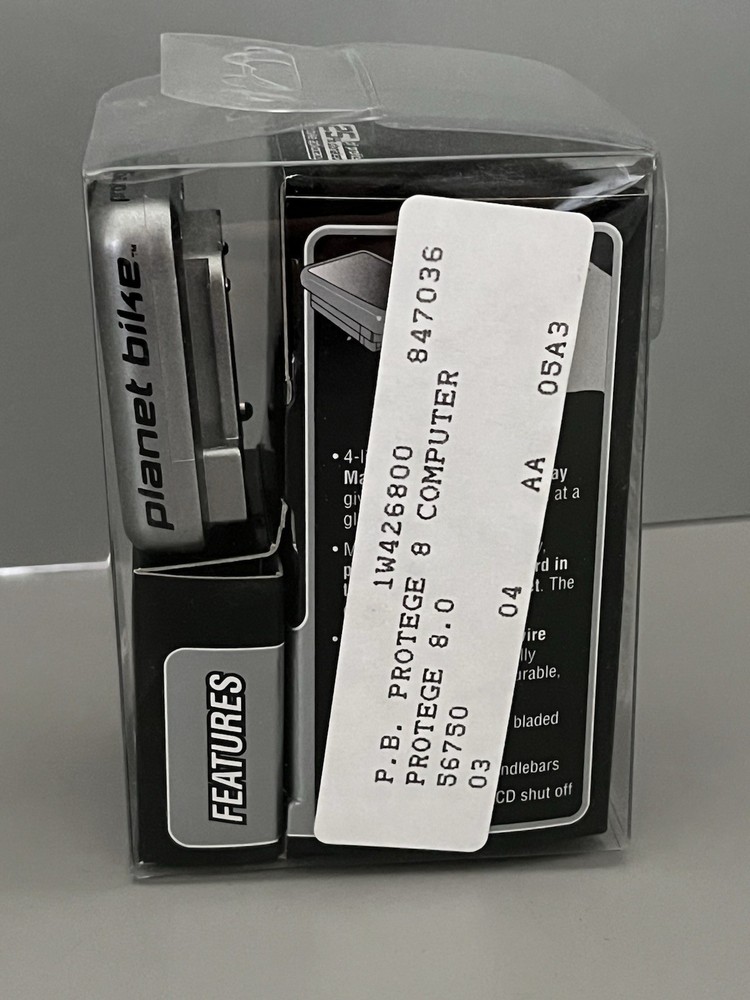 Planet Bike 8.0 Protege Computer: Eight Function: Silver- New In Box