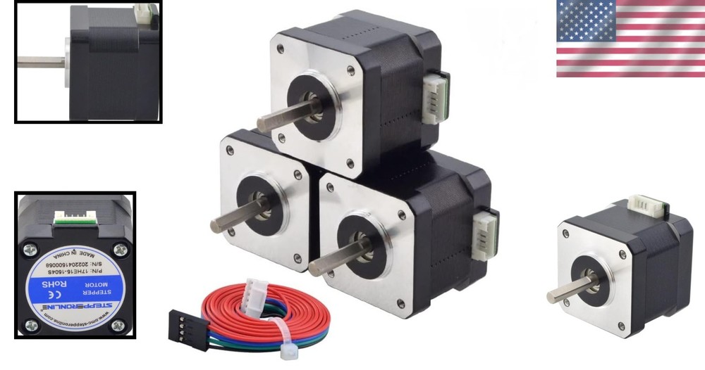 High Torque Nema 17 Stepper Motor 3 Pack