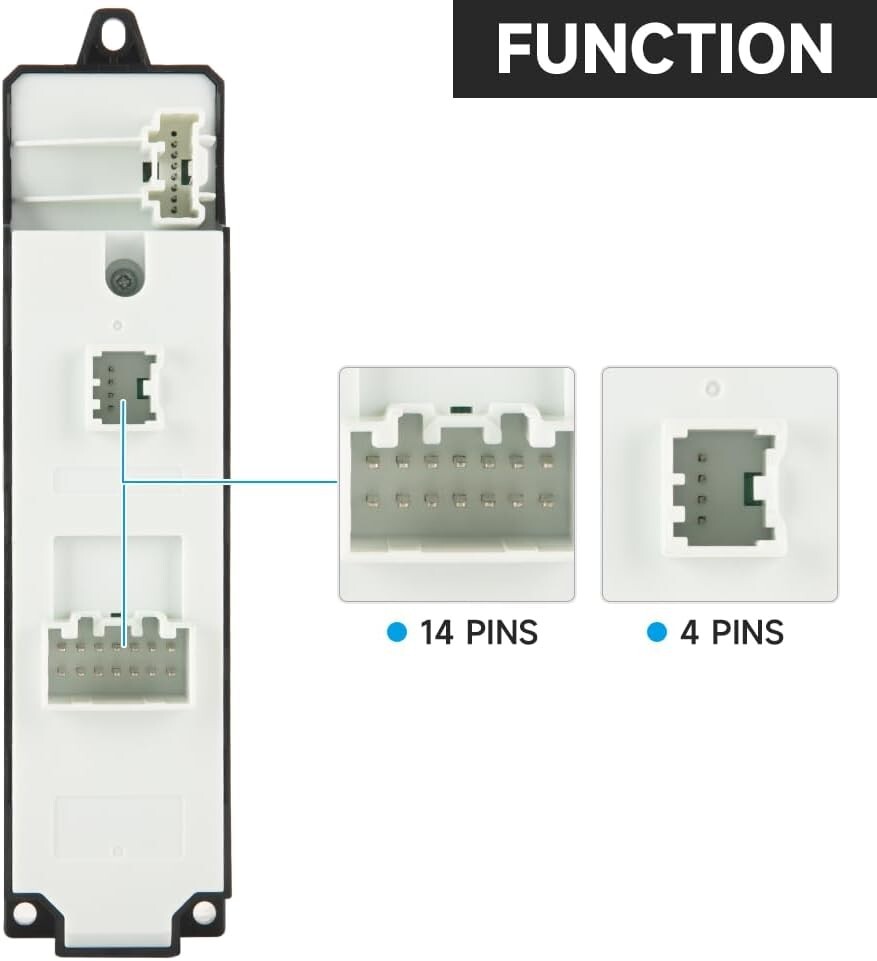 Front Left Driver Side Master Power Window Switch - Compatible for Mazda 6