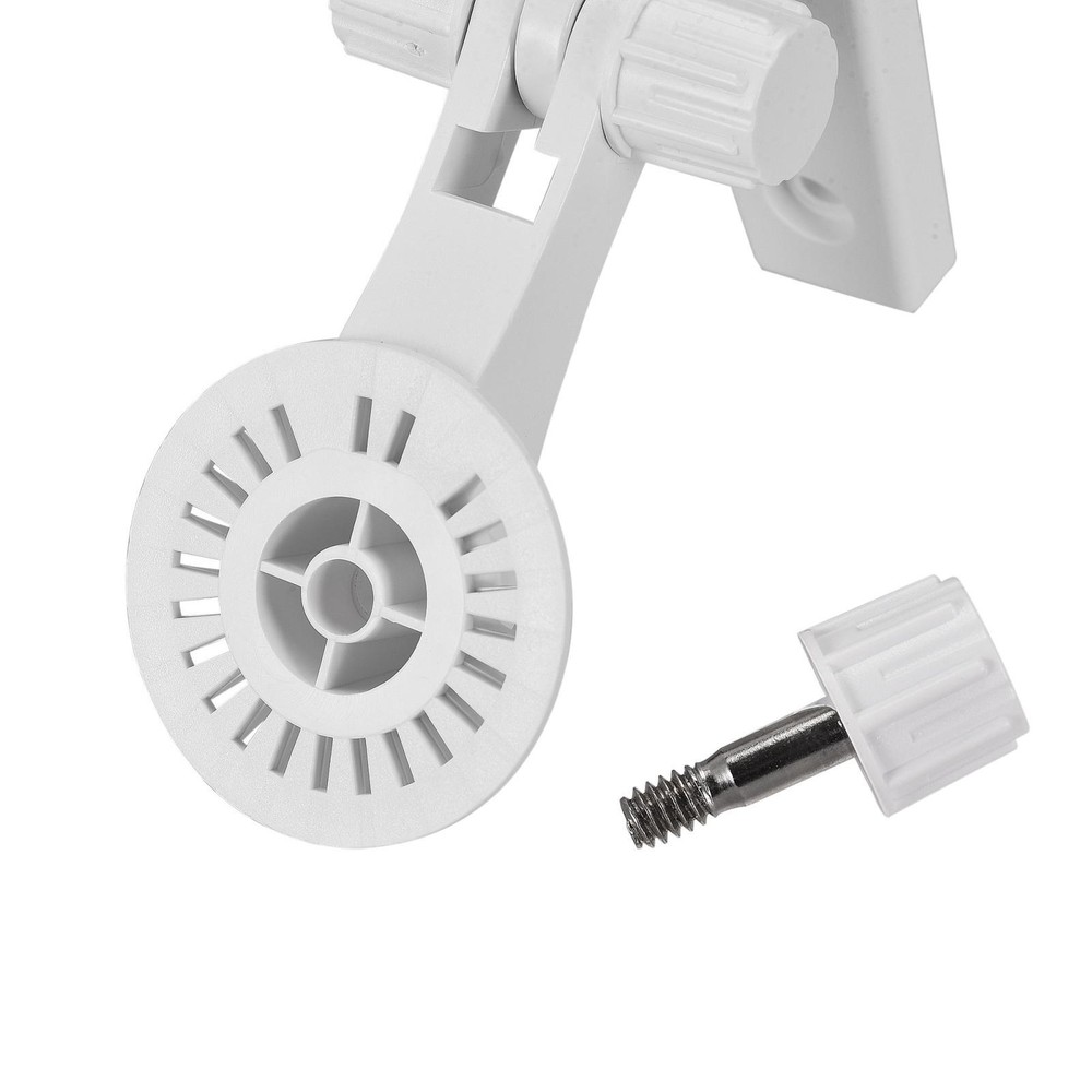 Adjustable Security Camera Bracket, Plastic Wall Mount CCTV Stand, White 2pcs