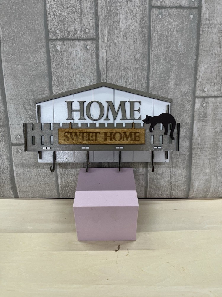Wall Mounted Key Holder Home Sweet Home