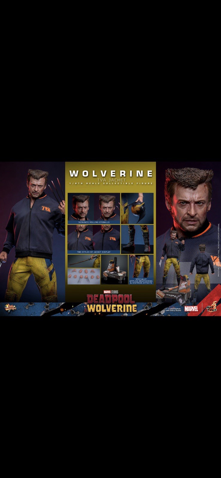 Hot Toys Marvel Deadpool & Wolverine Wolverine TVA Jacket MMS756 1/6 Sideshow