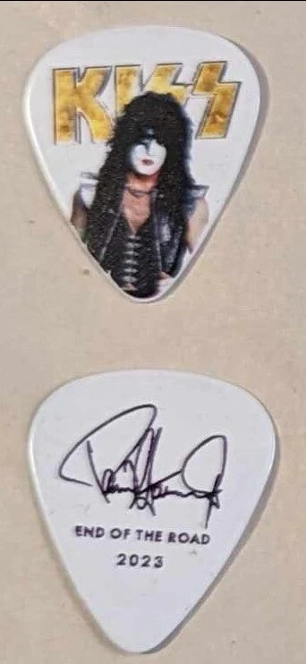 KISS 2023 End of the Road Tour GOLD INDIVIDUAL PICTURES Guitar Pick PAUL STANLEY