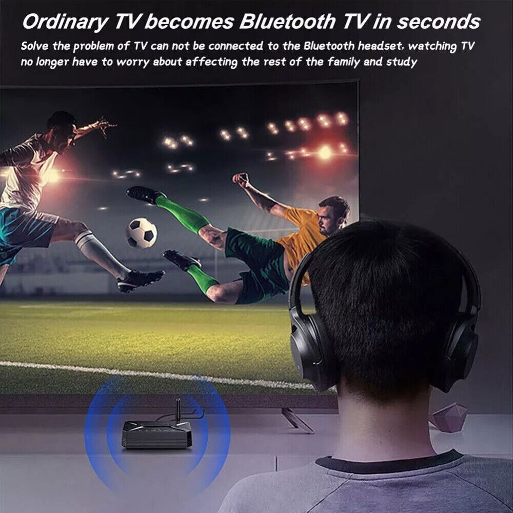Bluetooth 5.0 Transmitter Receiver Audio Adapter Long Range for TV Home Stereo