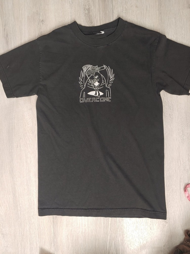 Overcome Alien American Flag T Shirt