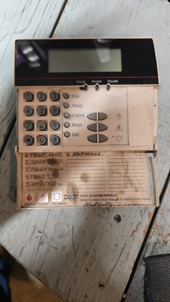 DSC Power Series 832 LCD5501Z LCD Security Keypad CLEANED TESTED FUNCTIONING