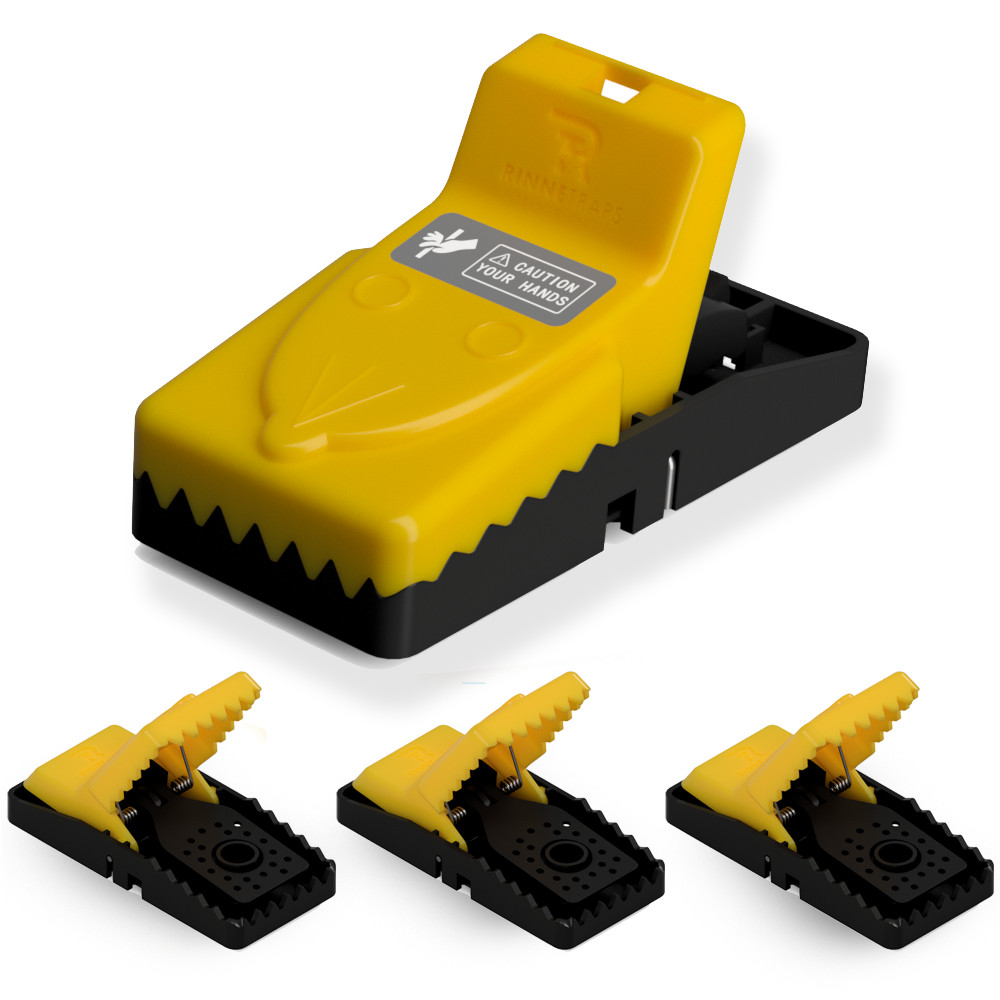 RinneTraps | Snap N Trap Mouse Trap | 4 Pack |