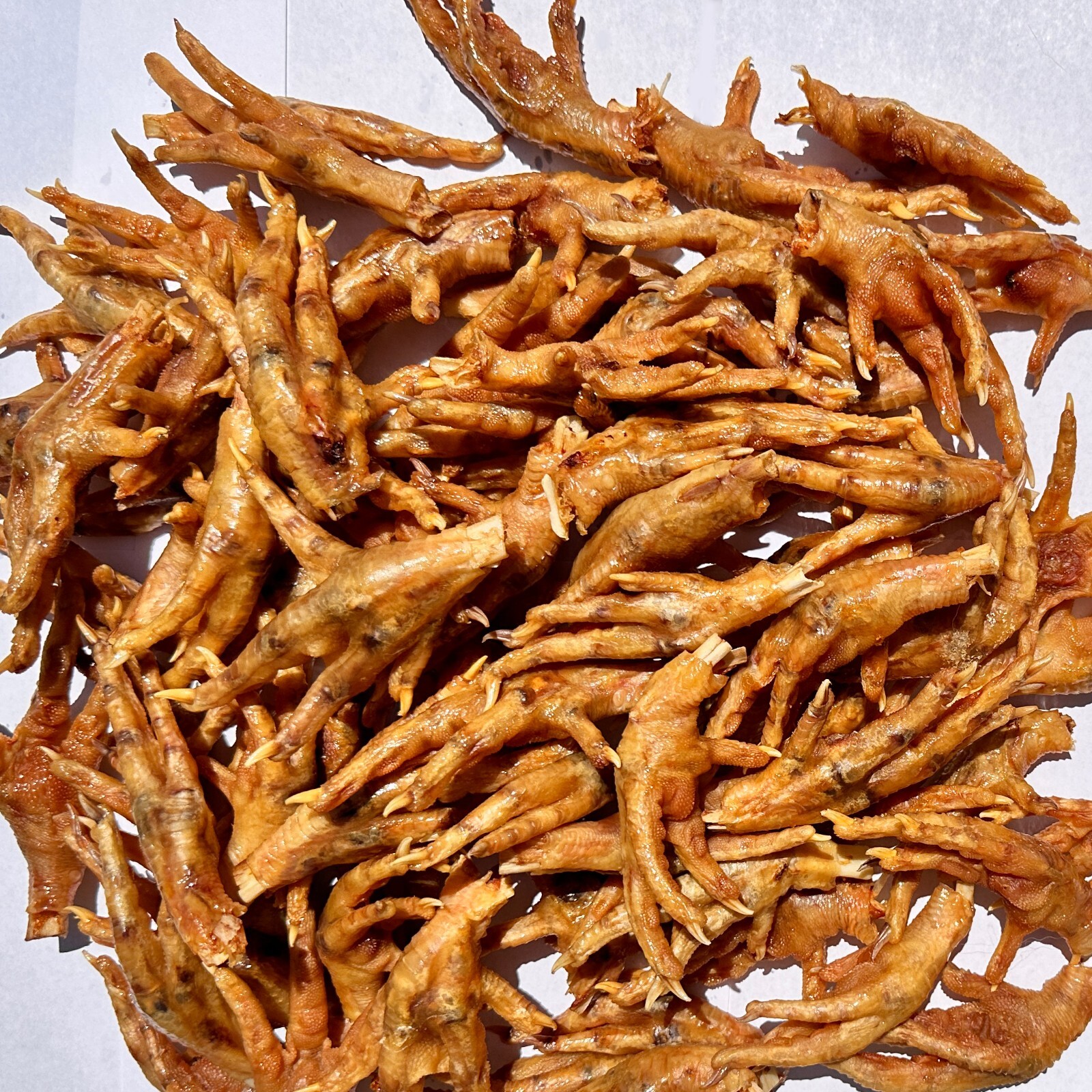 Dehydrated Chicken Feet Dog Treats, Only One Ingredient, Made and Sourced in USA