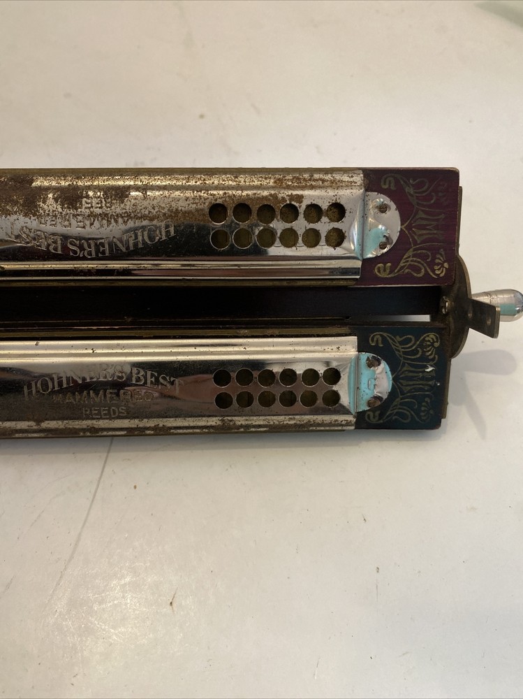 Hohner Paddle Wheel 4-In-1 Harmonica / Harp CFG *Rare* Missing D
