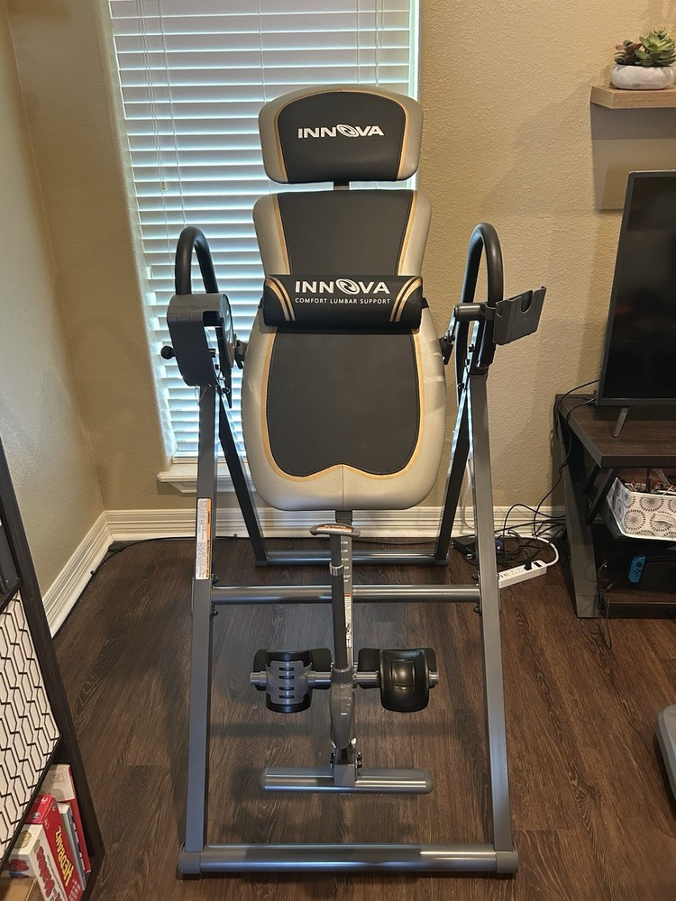 Innova Inversion Table with Adjustable Headrest, Reversible Ankle Holders