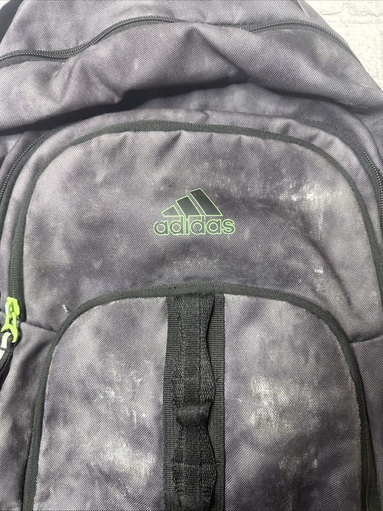 Adidas Backpack Gray Multiple Pockets Rose Zippers Athletic Load Spring