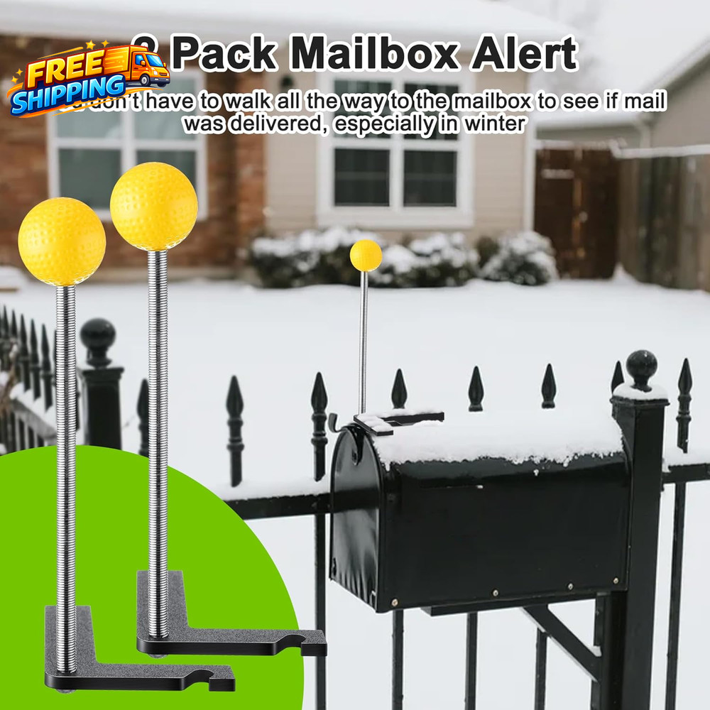 2 Pack Mailbox Notification Device Mail Arrival Indicator Device Mailbox Alert