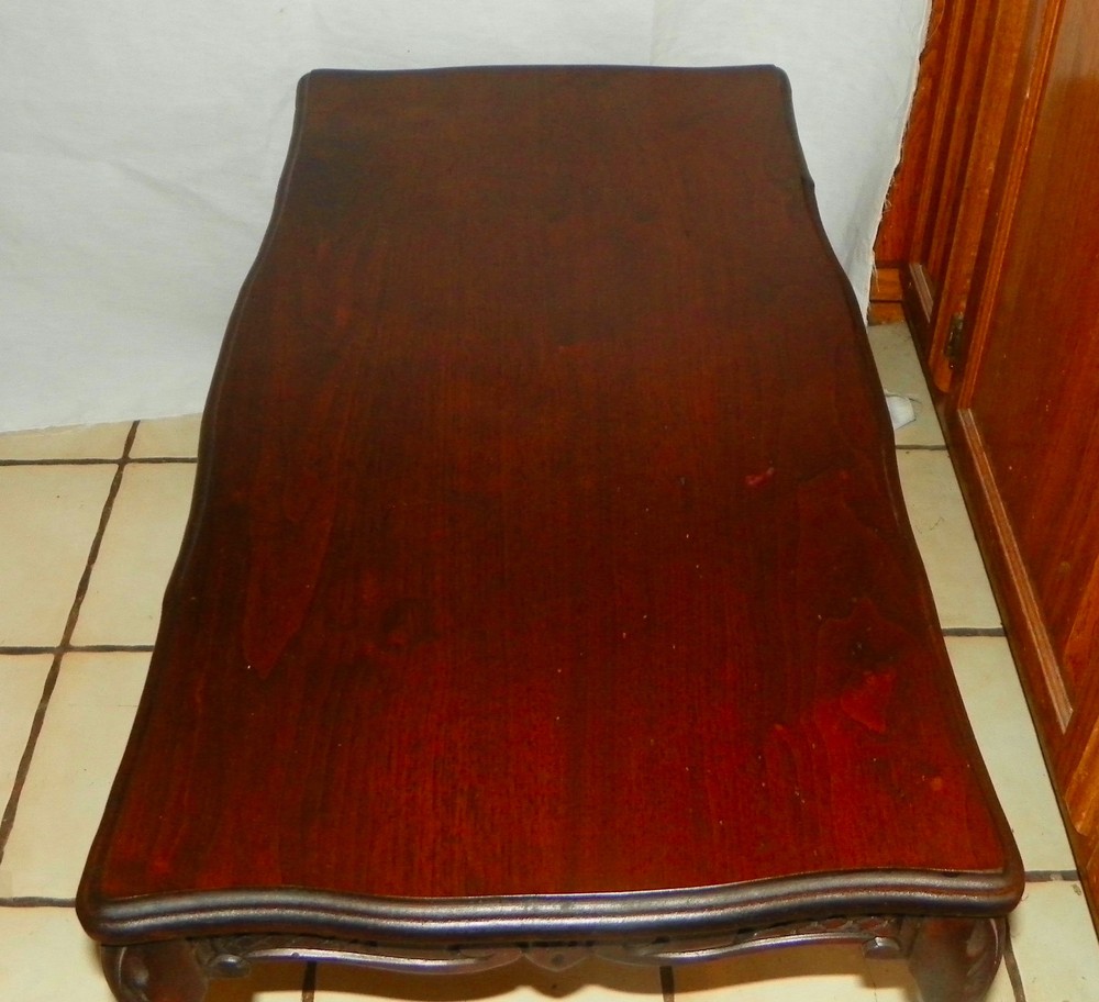 Solid Walnut Carved Coffee Table (CT50)