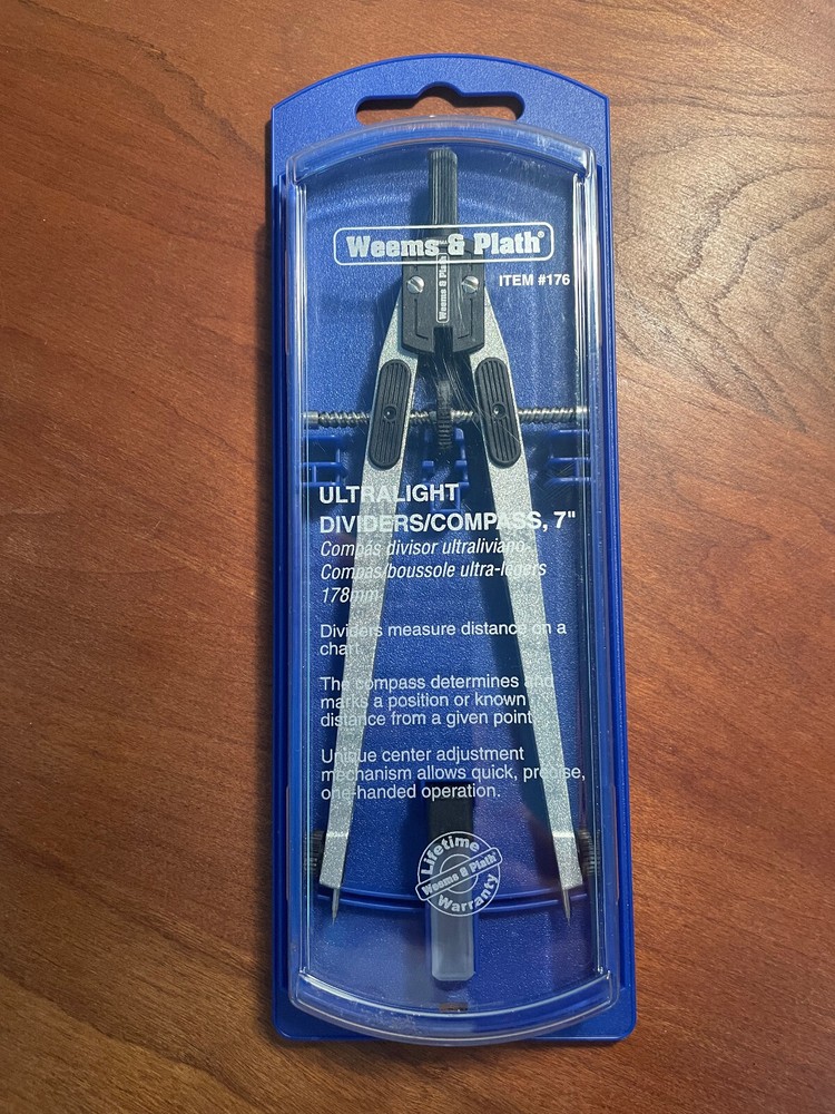 Weems & Plath Ultralight Dividers/Compass - Like New Condition