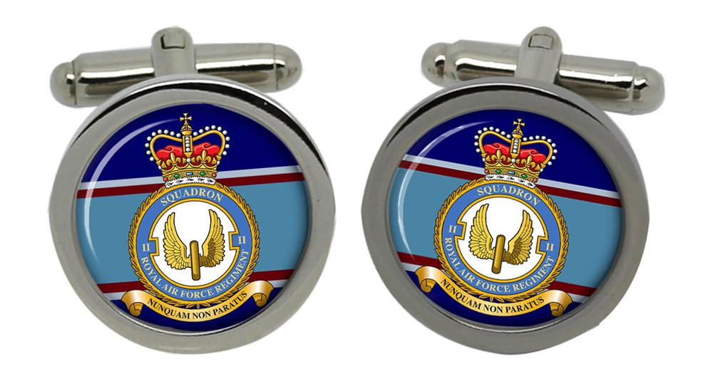 RAF Regiment 2 Squadron Cufflinks in Box