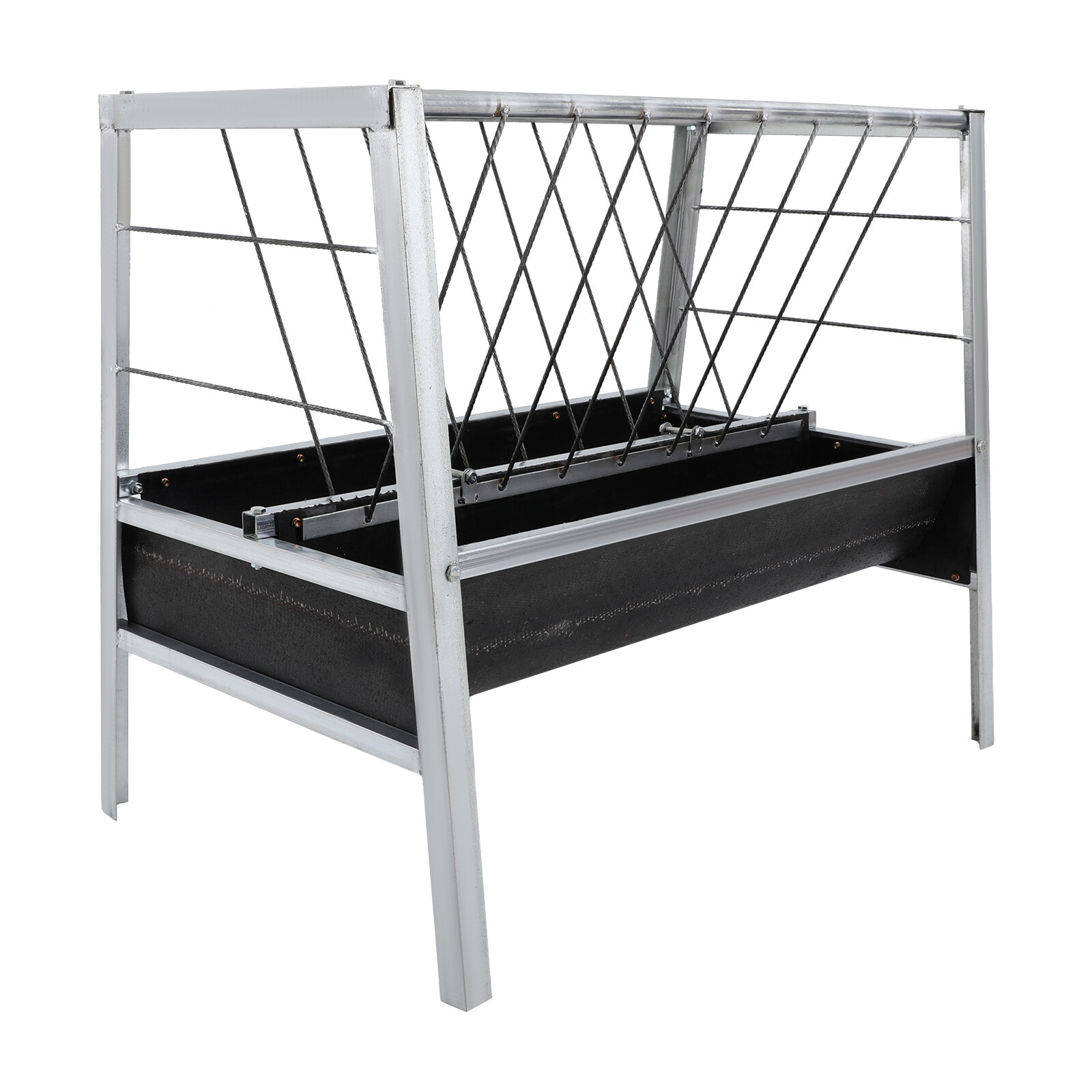 Heavy Duty Iron Steel Pasture Hay Feeder 39" For Goats, Sheep, Miniature Horses