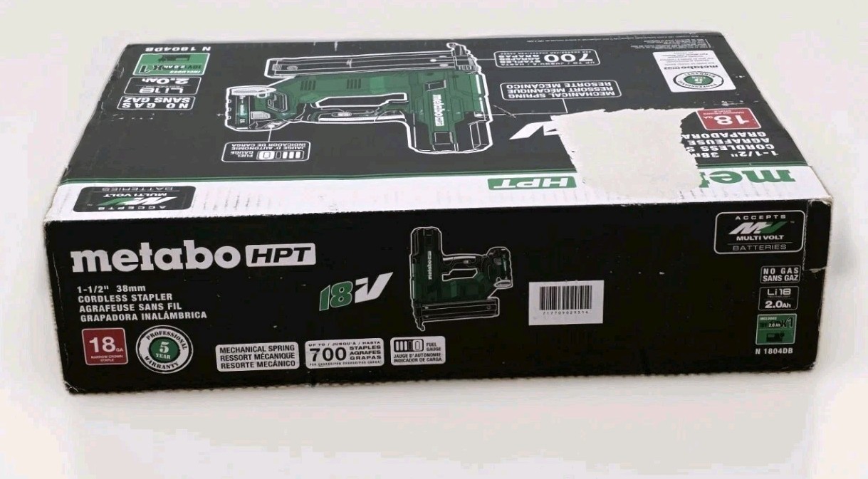 METABO HPT MultiVolt 18 Gauge 1-1/2-in Narrow Crown Finish Stapler
