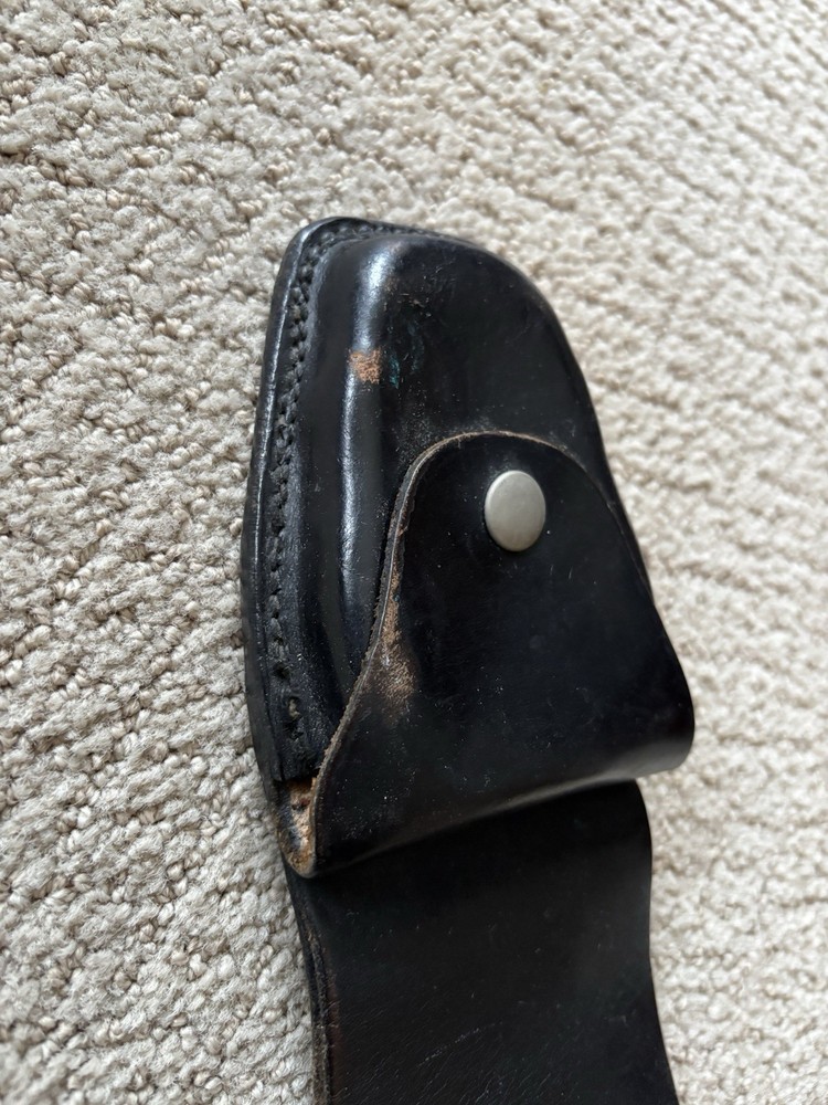 Black Leather Handcuff Case (used) With Belt Loop