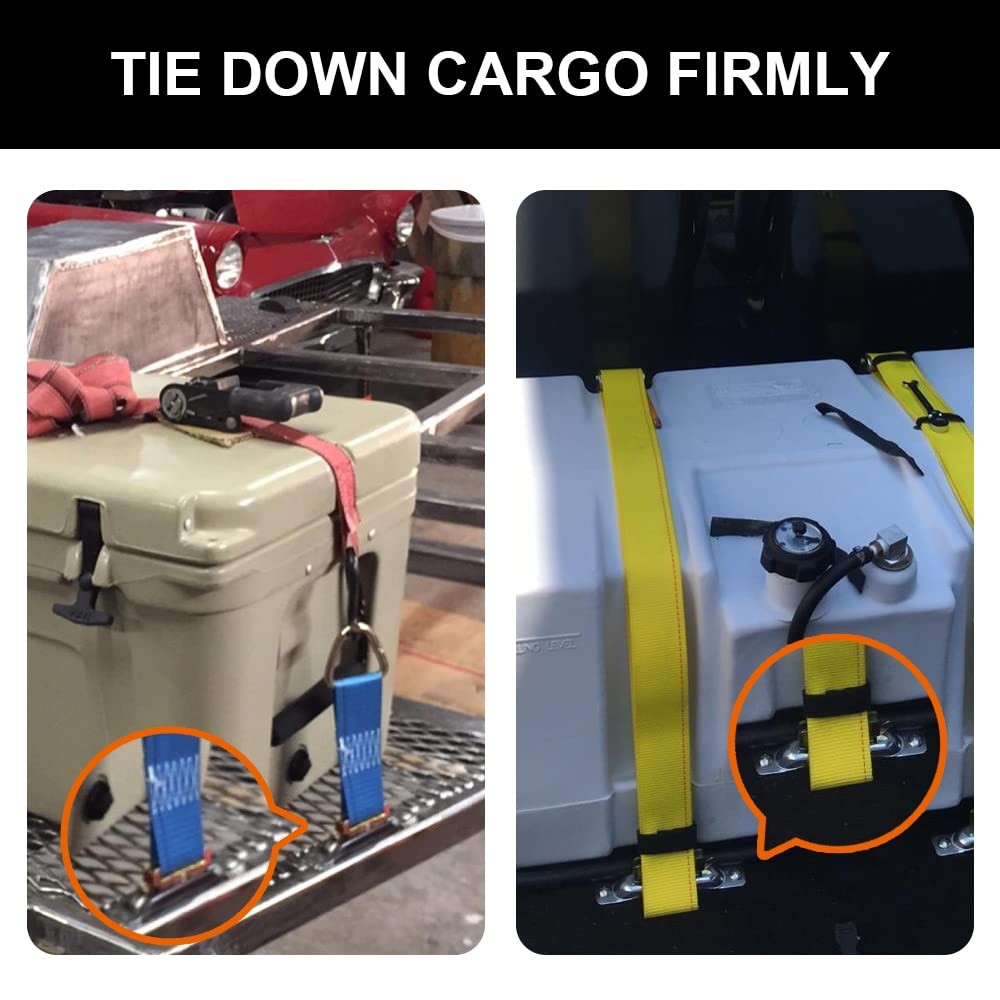 10 PCS E-Track Single Slot Tie Downs E-Track Single Strap Tie Down Anchors