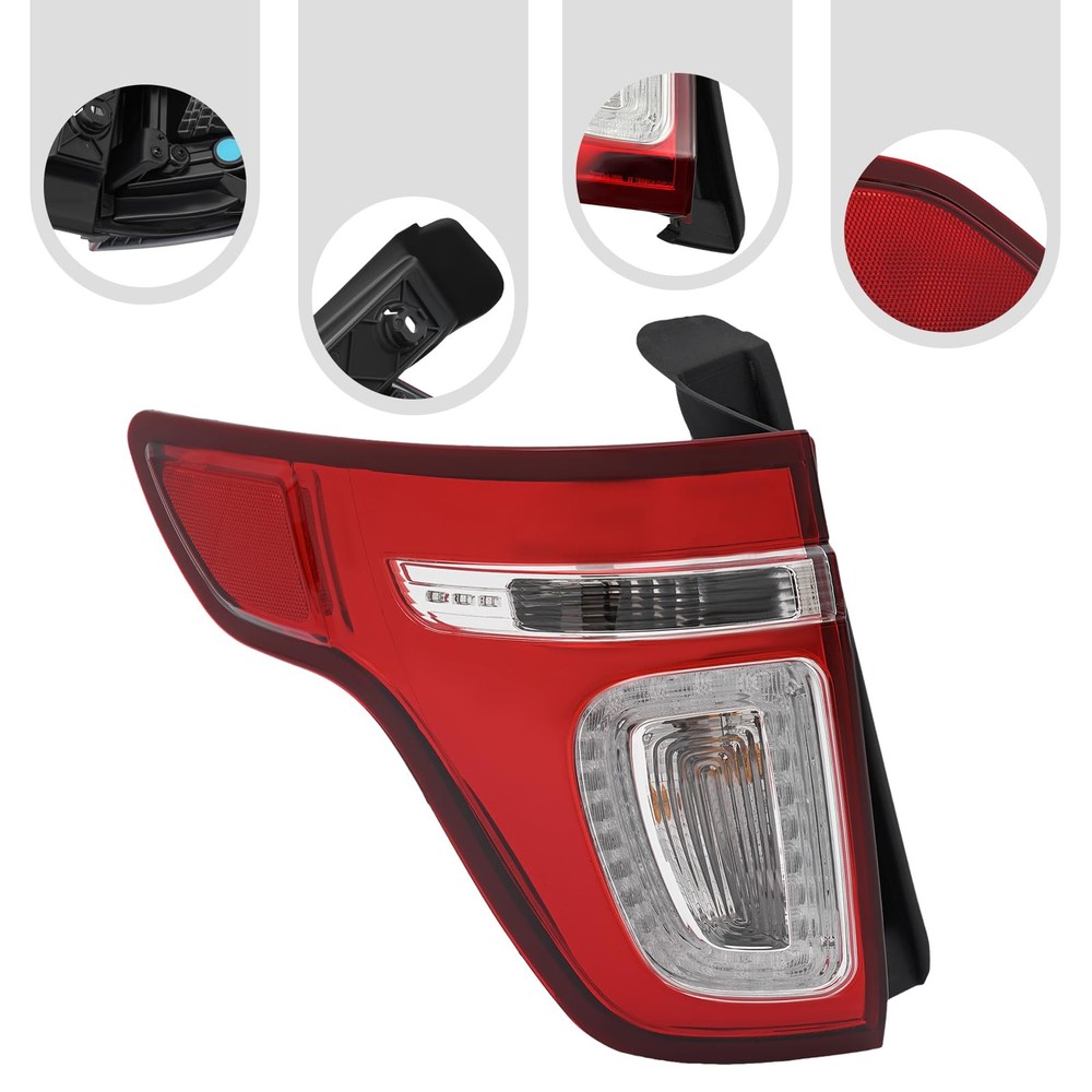 Tail Light Assembly for 2011-2015 Explorer Left Side Halogen LED BB5Z13405C
