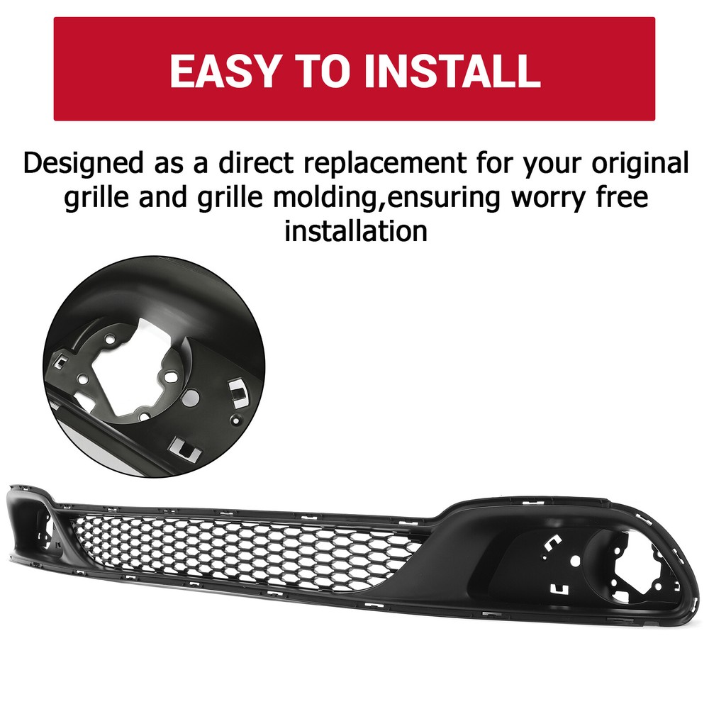 Fit 2011-2019 Dodge Grand Caravan Bumper Grille Lower Front For 13312ZD 2015 17