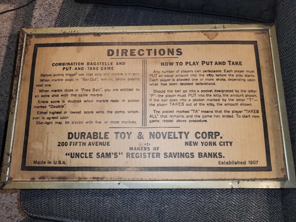 Starlight Bagatelle Tabletop Game