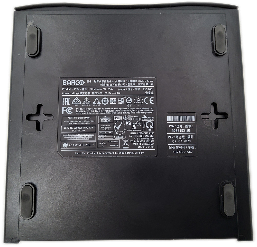 ClickShare CSE-200+ Video Conferencing Base Unit w/ 2 Clickshare buttons