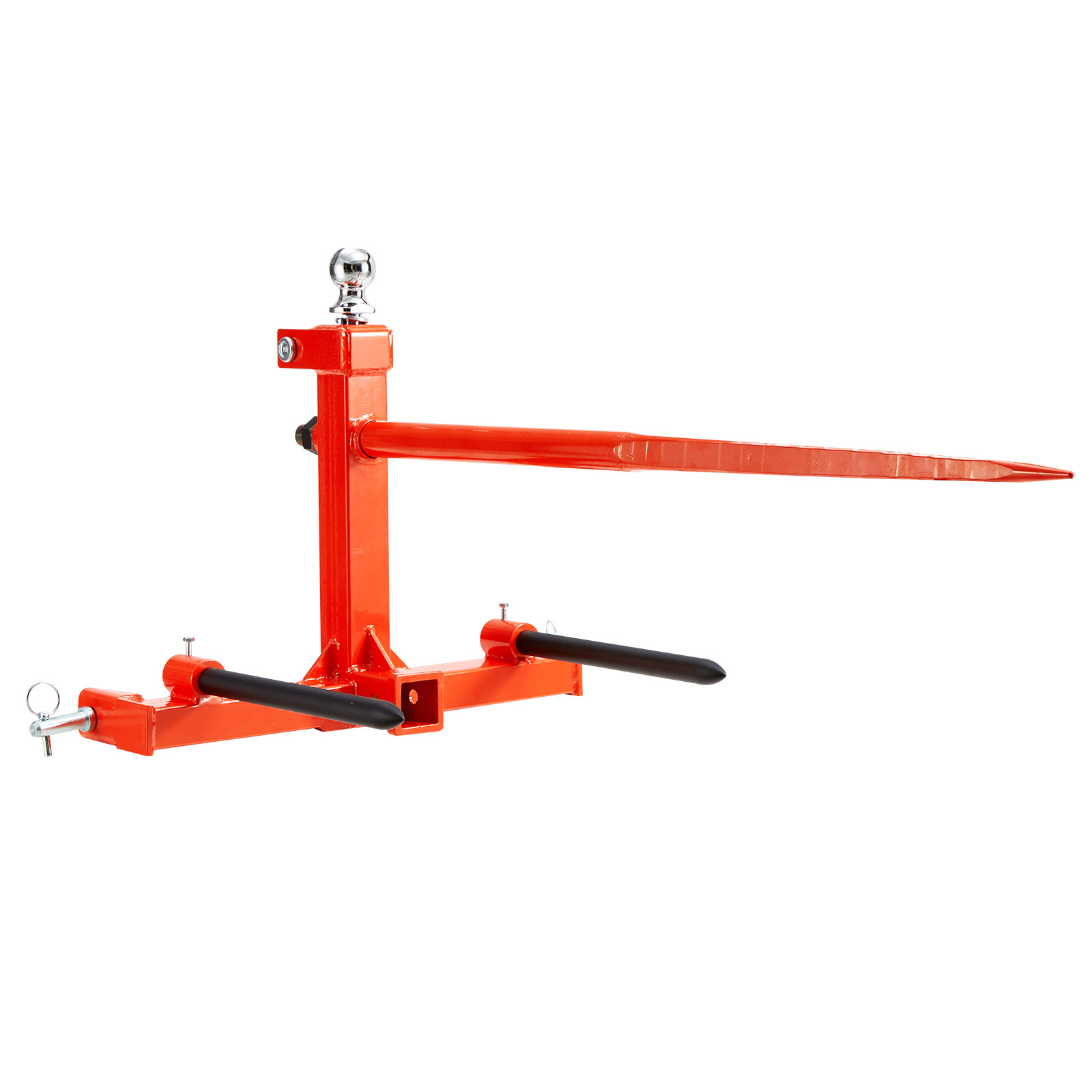 VEVOR 49" Hay Spear Bale Spears Skid 3-Point Hitch Tractor Attachment 1600lbs