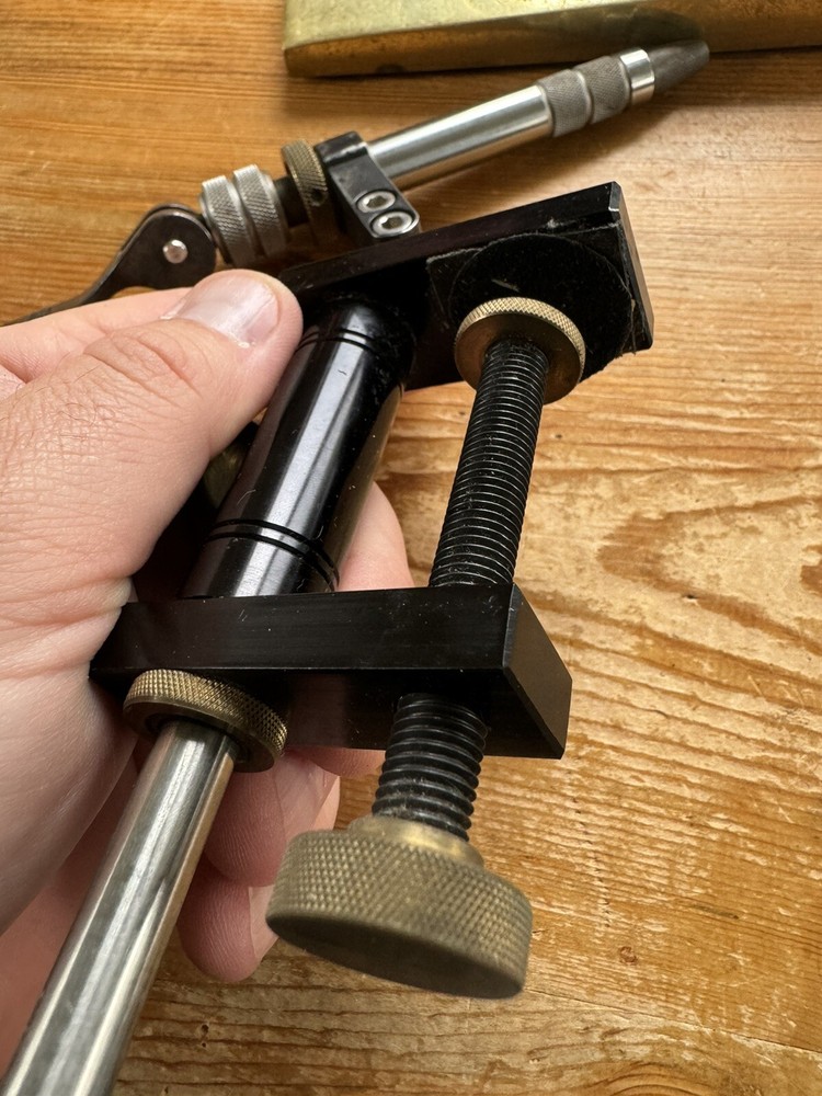 HMH API Fly Tying Vise W/ Brass Base ( J. Weaver & Son ) Engraved