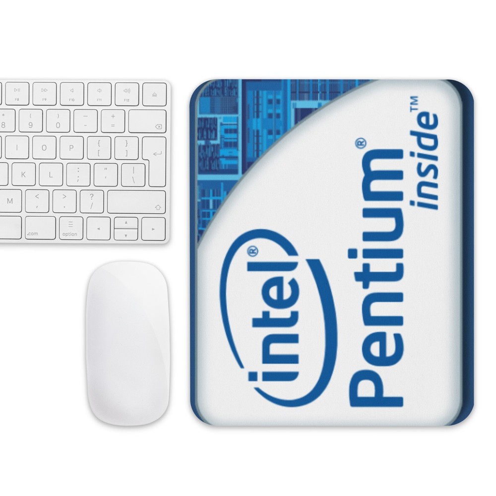 Intel Pentium Inside Processor - Mouse Pad NEW 9.5" x 7.75" Non Slip Retro