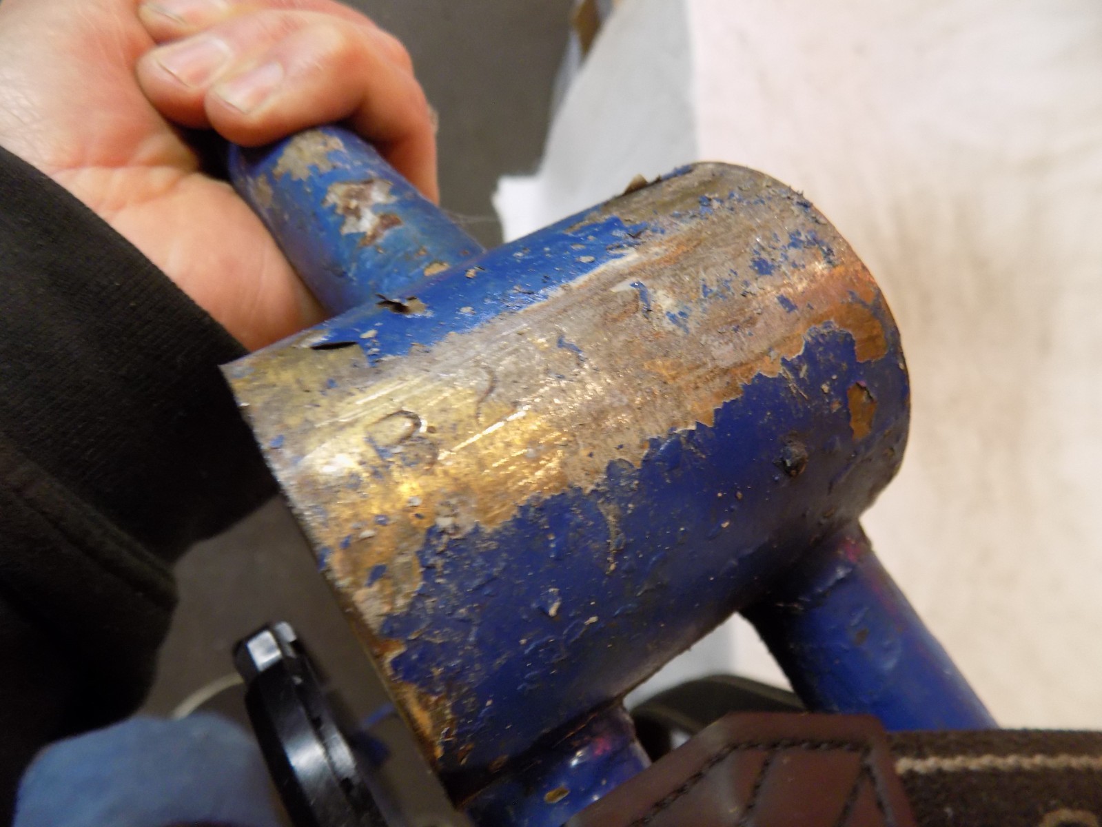 PREWAR SHELBY HIAWATHA MENS BIKE FRAME TANK FORKS CWC SCHWINN VINTAGE BARN FIND!