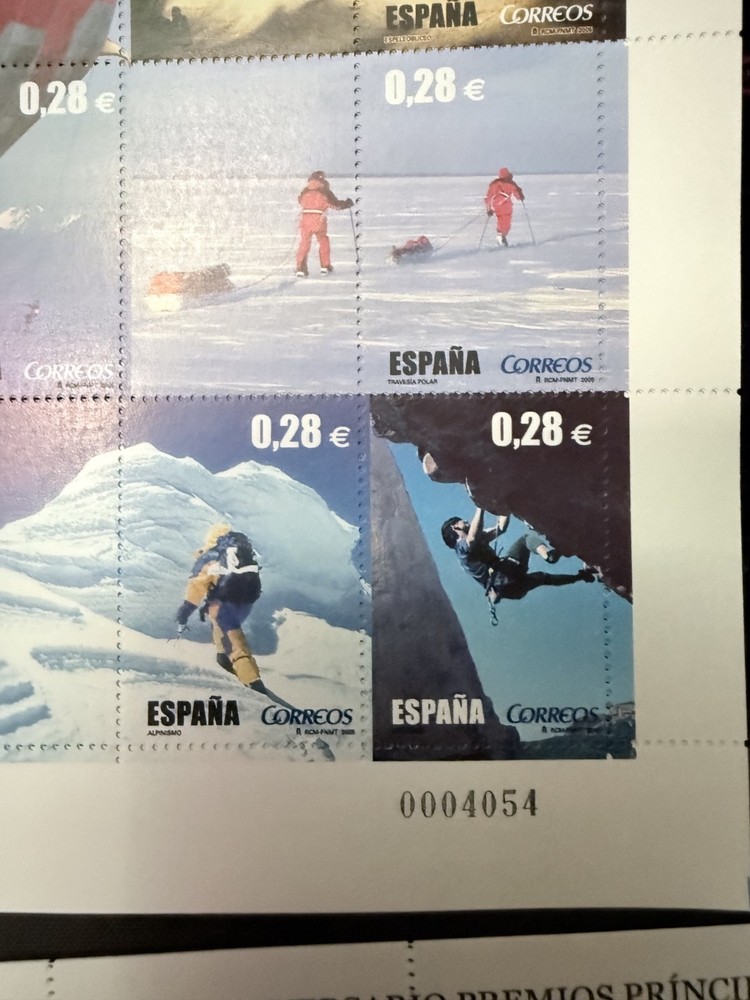 spanish stamps 3 mini sheets