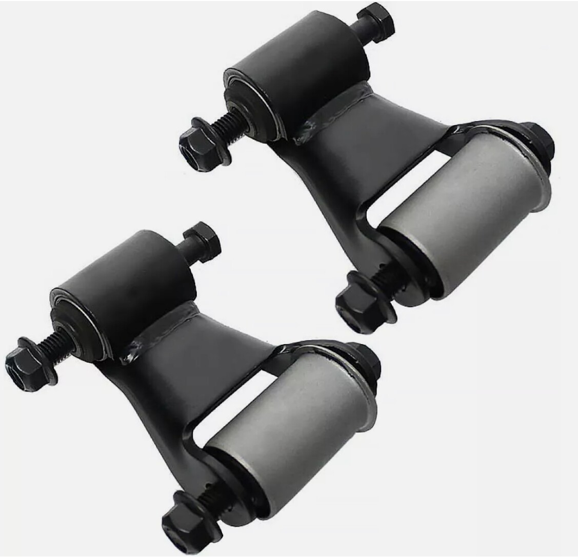 Rear Leaf Spring Hanger Bracket & Shackle Kit For Chevy Silverado GMC Sierra