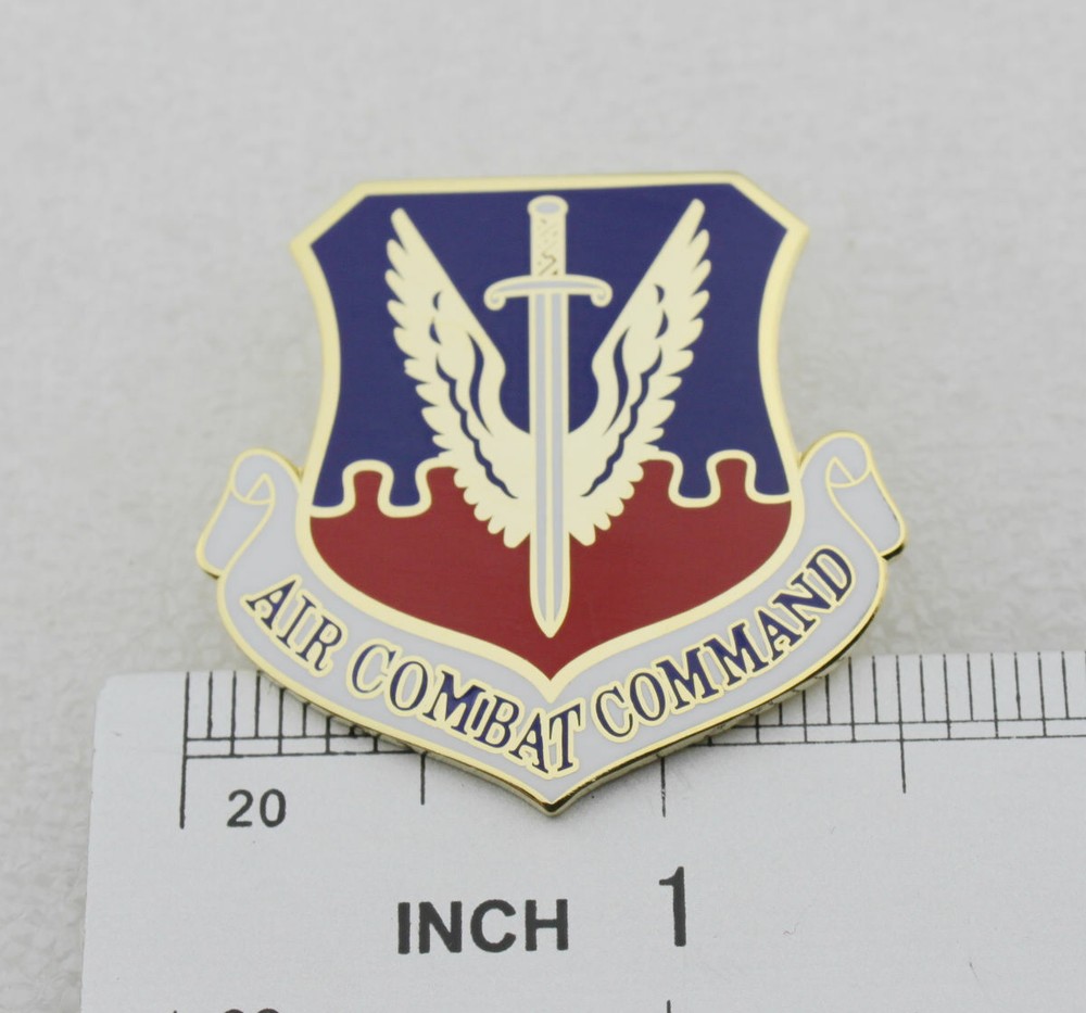 USAF AIR COMBAT COMMAND HAT PIN -2''