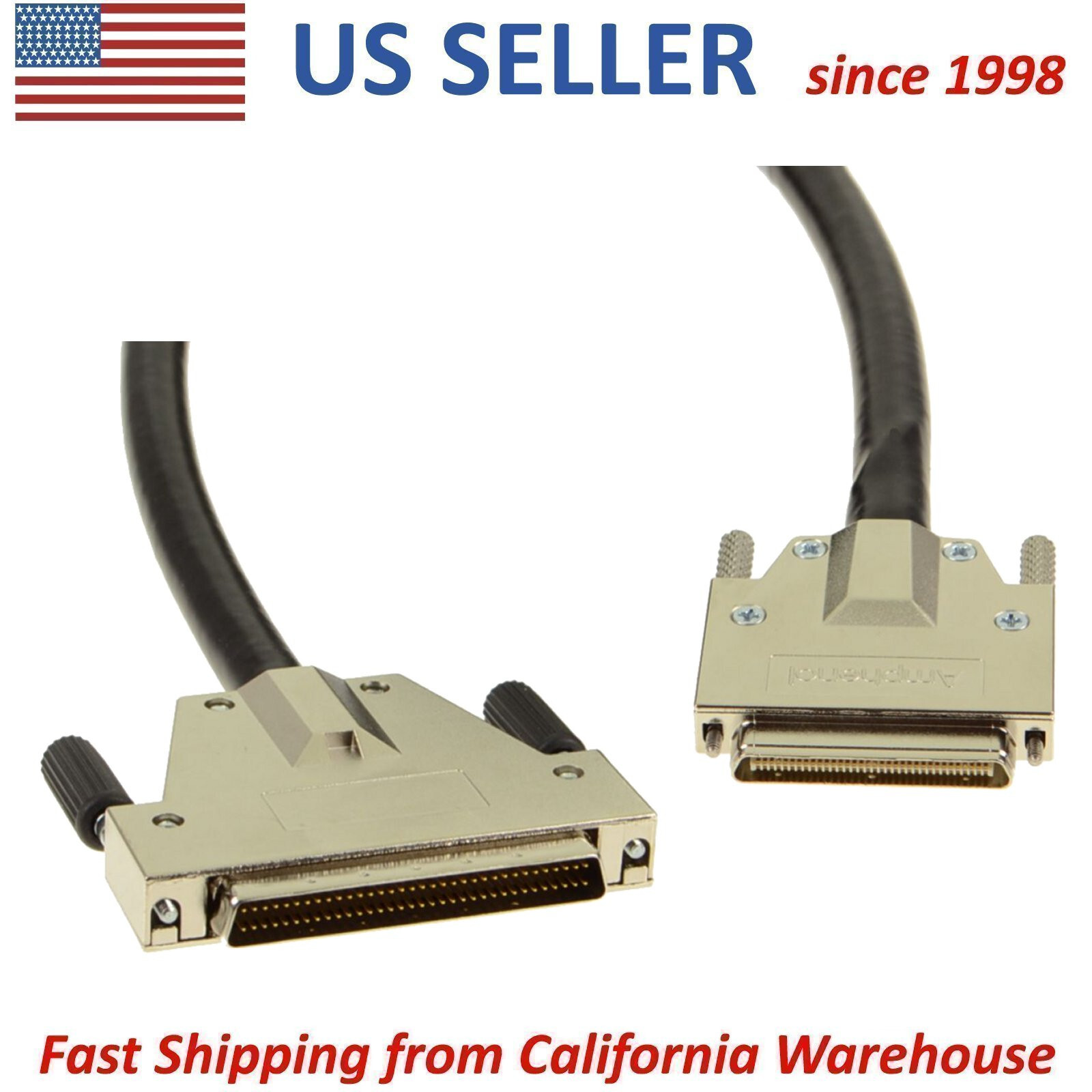DELL FJ114 VHDCI to 68Pin SCSI PowerVault Server Data Interface Cable CN-0FJ114
