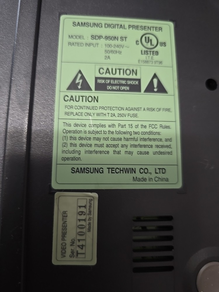 Samsung Digital Presenter SDP-950N ST With Cables Tested Working!