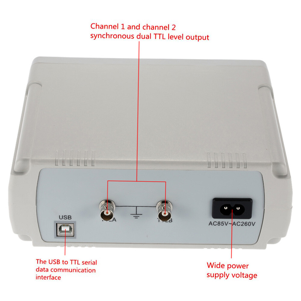 2 Channels 24MHz DDS Function Signal Generator Waveform Frequency Meter H7C1